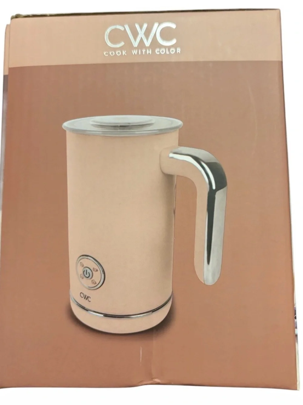 CWC Pink Milk Frother – Electric Milk Foam Maker